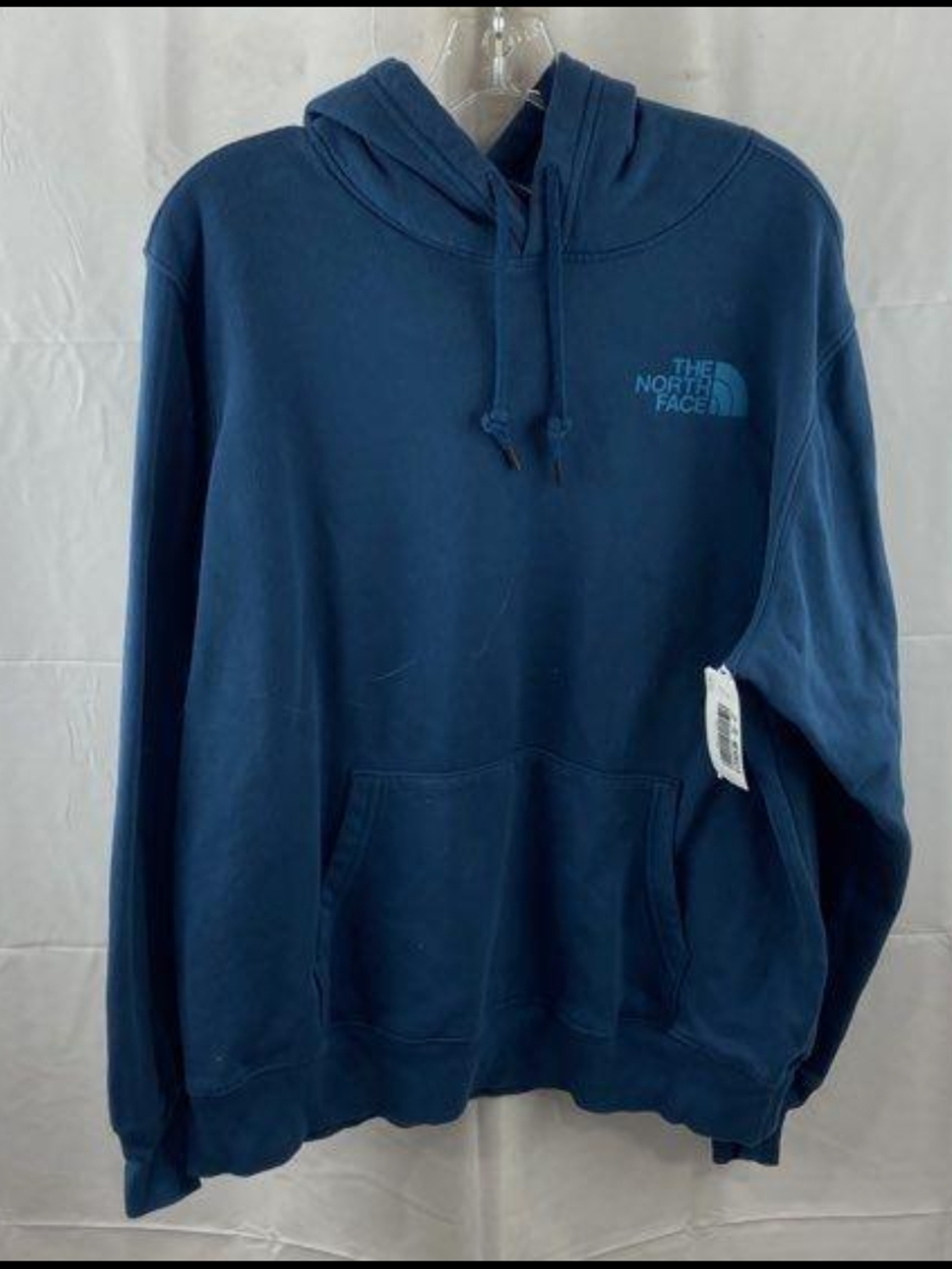 The North Face Blue Pullover Hoodie Men's Size L with Used Good
